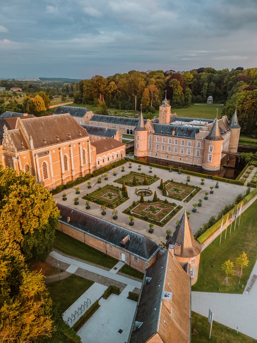 Dronebeeld van Alden Biesen
